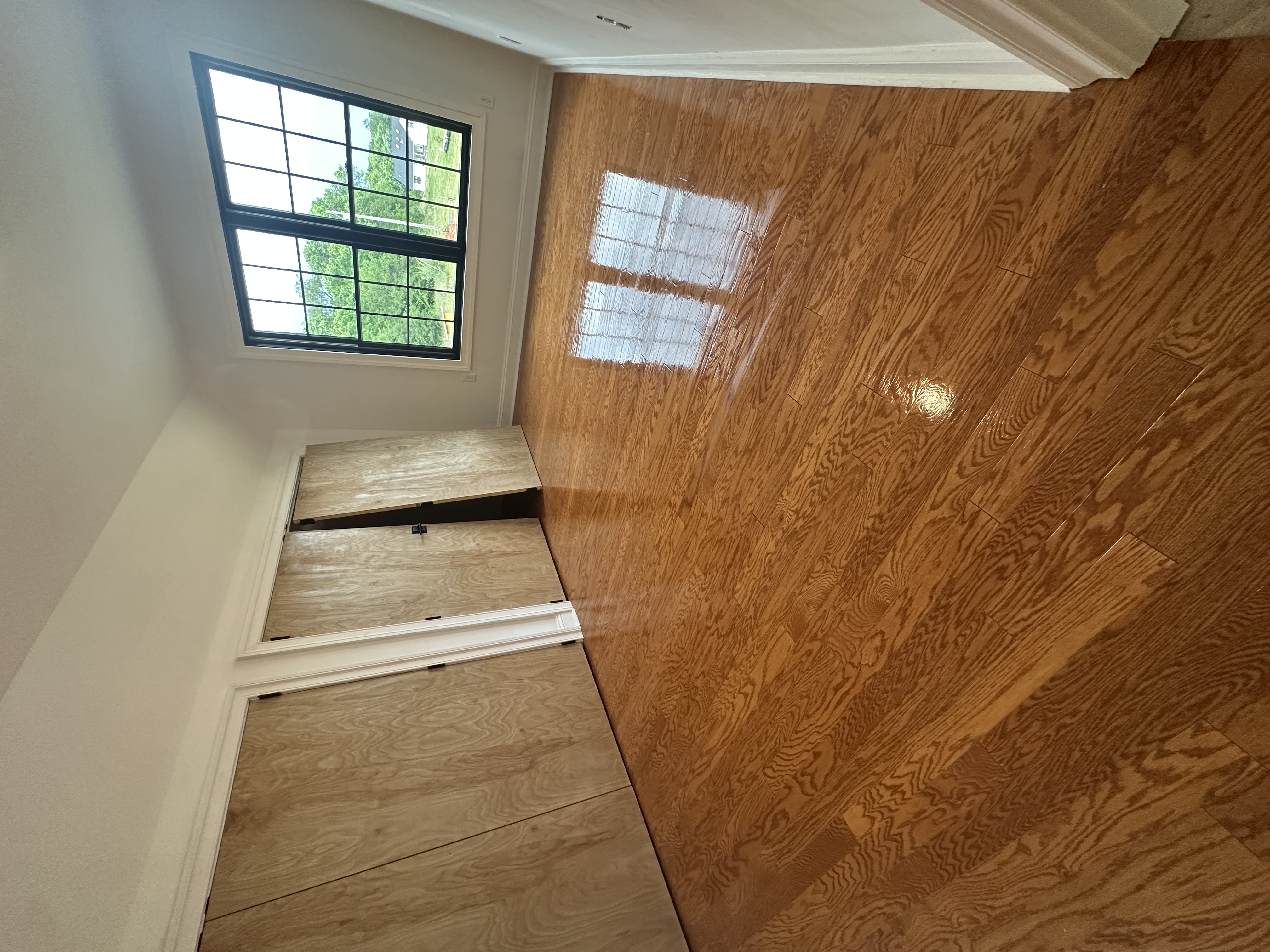 Post-construction cleaning after photo